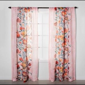 Opalhouse Pink Floral Curtains